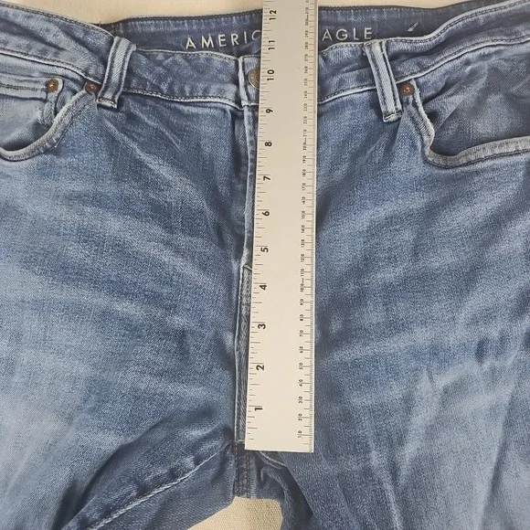 American Eagle Jeans Men 36x32 Original Boot Cut Next Level Airflex Stretch Blue - Picture 4 of 12